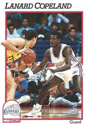 #377 Lanard Copeland - Los Angeles Clippers - 1991-92 Hoops Basketball