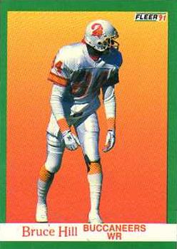 #377 Bruce Hill - Tampa Bay Buccaneers - 1991 Fleer Football