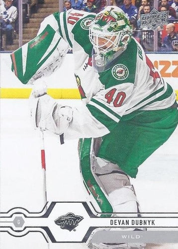 #377 Devan Dubnyk - Minnesota Wild - 2019-20 Upper Deck Hockey