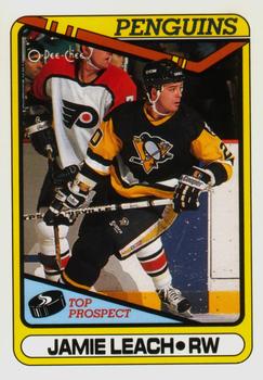 #377 Jamie Leach - Pittsburgh Penguins - 1990-91 O-Pee-Chee Hockey