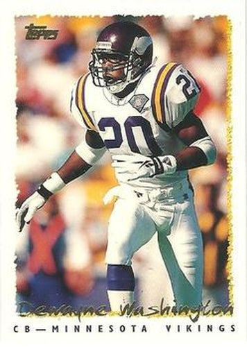 #377 Dewayne Washington - Minnesota Vikings - 1995 Topps Football