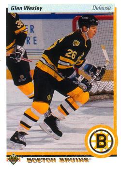 #377 Glen Wesley - Boston Bruins - 1990-91 Upper Deck Hockey