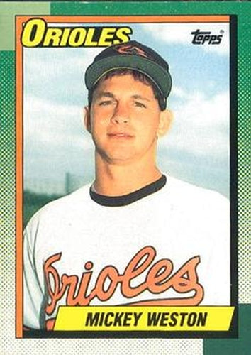 #377 Mickey Weston - Baltimore Orioles - 1990 O-Pee-Chee Baseball