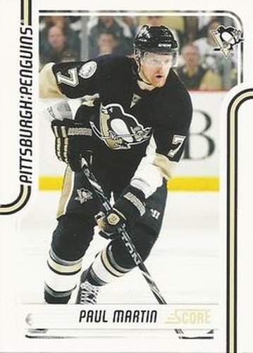 #377 Paul Martin - Pittsburgh Penguins - 2011-12 Score Hockey