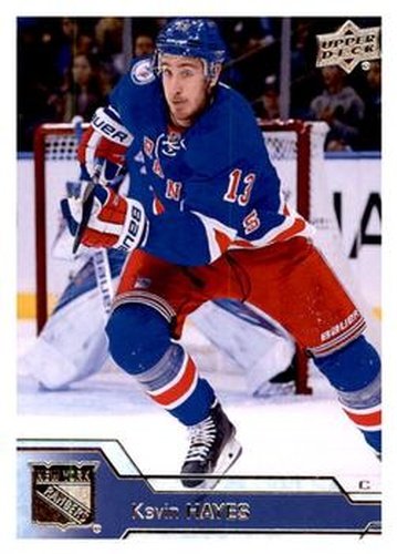 #377 Kevin Hayes - New York Rangers - 2016-17 Upper Deck Hockey