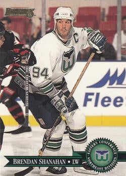 #377 Brendan Shanahan - Hartford Whalers - 1995-96 Donruss Hockey