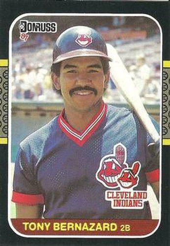 #377 Tony Bernazard - Cleveland Indians - 1987 Donruss Baseball