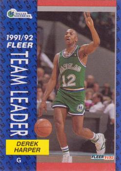 #377 Derek Harper - Dallas Mavericks - 1991-92 Fleer Basketball