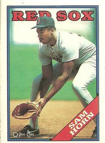 #377 Sam Horn - Boston Red Sox - 1988 O-Pee-Chee Baseball