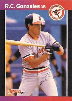 #377 R.C. Gonzales - Baltimore Orioles - 1989 Donruss Baseball