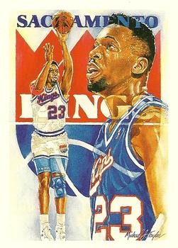 #377 Wayman Tisdale - Sacramento Kings - 1990-91 Hoops Basketball