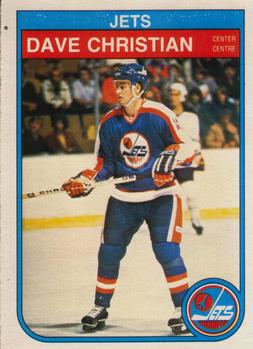 #377 Dave Christian - Winnipeg Jets - 1982-83 O-Pee-Chee Hockey