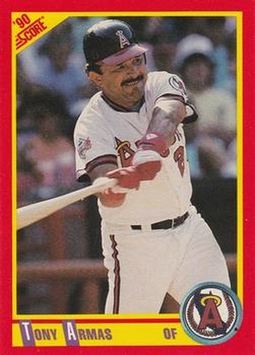 #378 Tony Armas - California Angels - 1990 Score Baseball