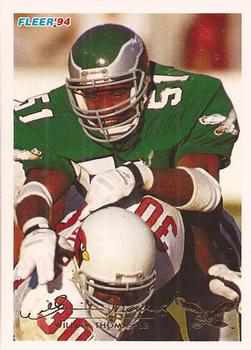 #378 William Thomas - Philadelphia Eagles - 1994 Fleer Football