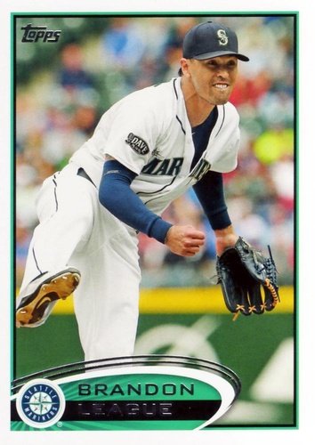 #378 Brandon League - Seattle Mariners - 2012 Topps Baseball