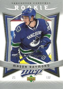 #378 Mason Raymond - Vancouver Canucks - 2007-08 Upper Deck MVP Hockey