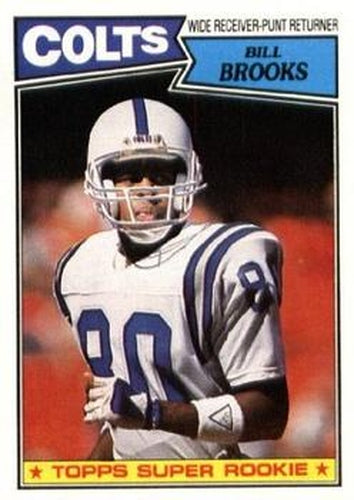 #378 Bill Brooks - Indianapolis Colts - 1987 Topps Football