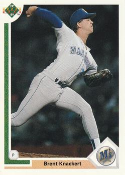 #378 Brent Knackert - Seattle Mariners - 1991 Upper Deck Baseball