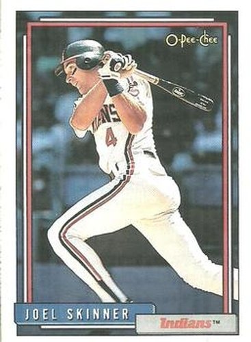 #378 Joel Skinner - Cleveland Indians - 1992 O-Pee-Chee Baseball