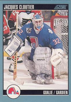 #378 Jacques Cloutier - Quebec Nordiques - 1992-93 Score Canadian Hockey