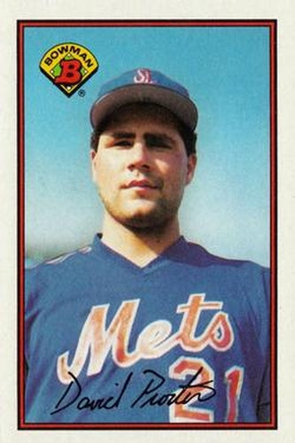 #378 Dave Proctor - New York Mets - 1989 Bowman Baseball