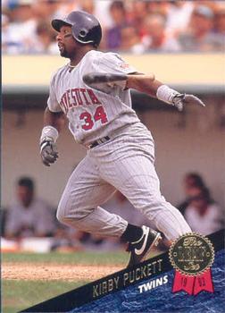 #378 Kirby Puckett - Minnesota Twins - 1993 Leaf Baseball