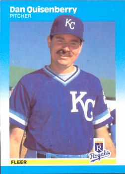 #378 Dan Quisenberry - Kansas City Royals - 1987 Fleer Baseball