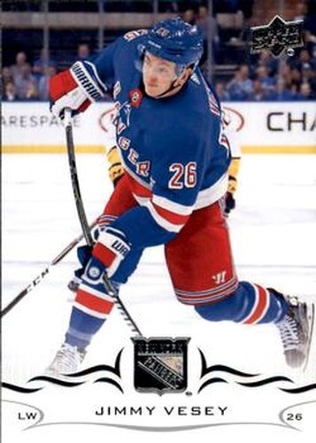 #378 Jimmy Vesey - New York Rangers - 2018-19 Upper Deck Hockey