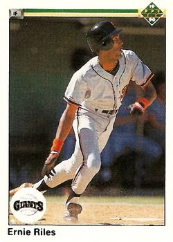 #378 Ernie Riles - San Francisco Giants - 1990 Upper Deck Baseball