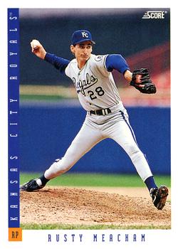 #378 Rusty Meacham - Kansas City Royals - 1993 Score Baseball