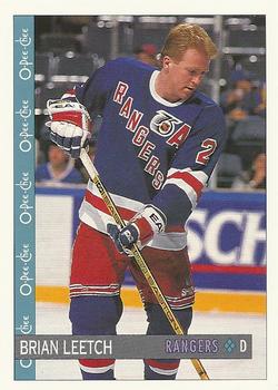 #378 Brian Leetch - New York Rangers - 1992-93 O-Pee-Chee Hockey