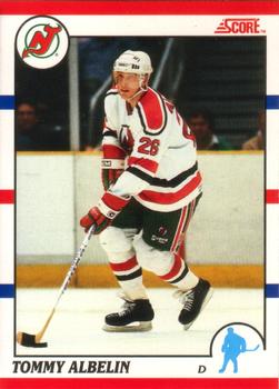 #378 Tommy Albelin - New Jersey Devils - 1990-91 Score Canadian Hockey