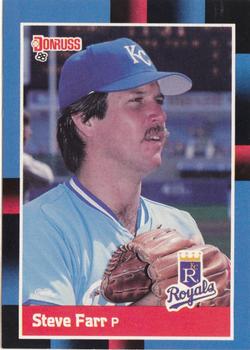 #378 Steve Farr - Kansas City Royals - 1988 Donruss Baseball