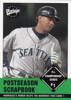 #378 Alex Rodriguez - Seattle Mariners - 2001 Upper Deck Vintage Baseball