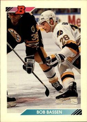 #378 Bob Bassen - St. Louis Blues - 1992-93 Bowman Hockey