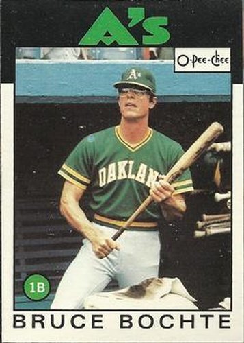 #378 Bruce Bochte - Oakland Athletics - 1986 O-Pee-Chee Baseball