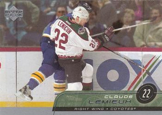 #378 Claude Lemieux - Phoenix Coyotes - 2002-03 Upper Deck Hockey