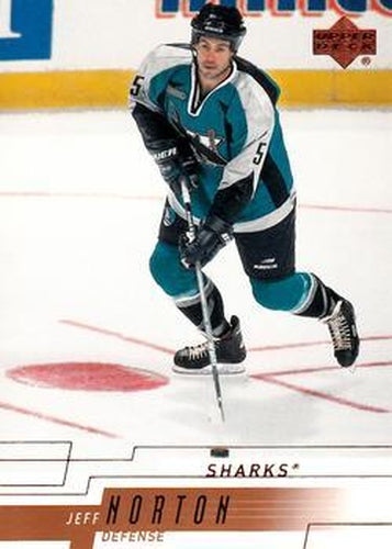 #378 Jeff Norton - San Jose Sharks - 2000-01 Upper Deck Hockey