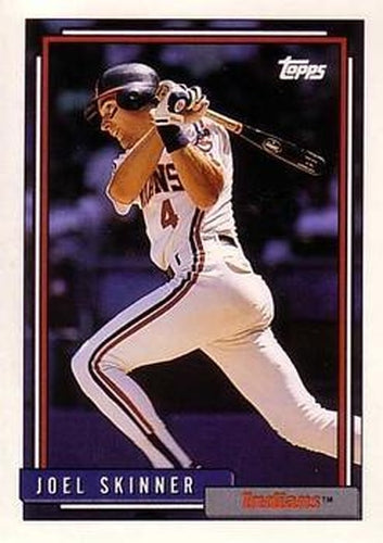 #378 Joel Skinner - Cleveland Indians - 1992 Topps Baseball