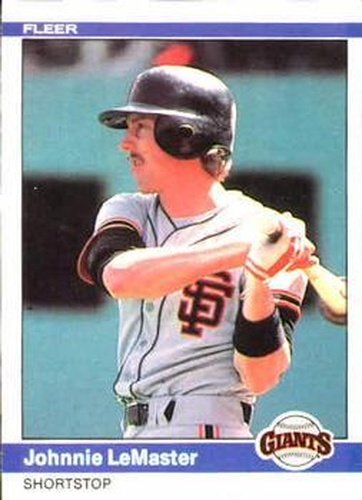 #378 Johnnie LeMaster - San Francisco Giants - 1984 Fleer Baseball