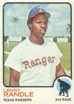 #378 Lenny Randle - Texas Rangers - 1973 Topps Baseball