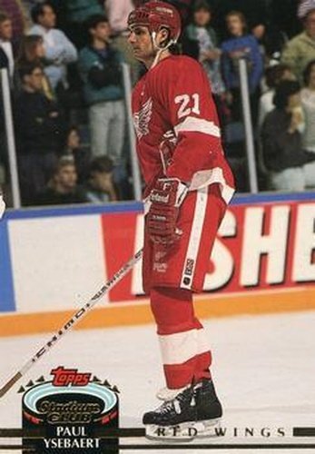 #378 Paul Ysebaert - Detroit Red Wings - 1992-93 Stadium Club Hockey