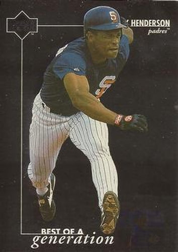 #378 Rickey Henderson - San Diego Padres - 1996 Upper Deck Baseball
