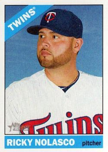 #378 Ricky Nolasco - Minnesota Twins - 2015 Topps Heritage Baseball