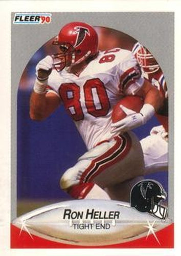 #378 Ron Heller - Atlanta Falcons - 1990 Fleer Football
