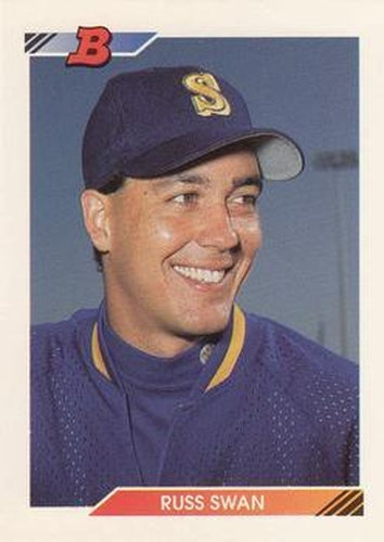 #378 Russ Swan - Seattle Mariners - 1992 Bowman Baseball