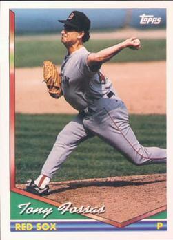 #378 Tony Fossas - Boston Red Sox - 1994 Topps Baseball