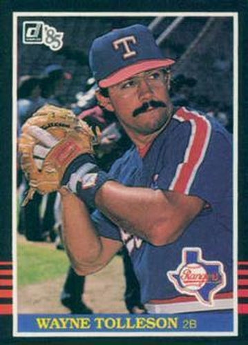 #378 Wayne Tolleson - Texas Rangers - 1985 Donruss Baseball