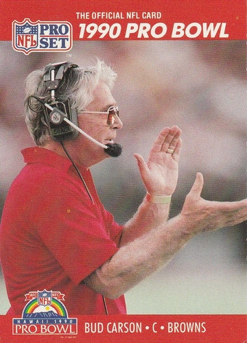 #378 Bud Carson - Cleveland Browns - 1990 Pro Set Football