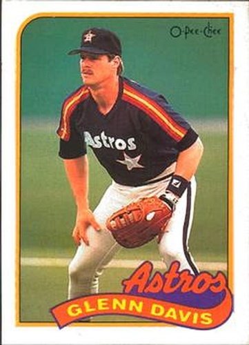 #378 Glenn Davis - Houston Astros - 1989 O-Pee-Chee Baseball